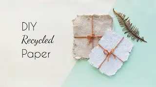 How to Make Paper at Home | Recycle Leftover & Scrap Papers at Home | Easy Paper Making Tutorial
