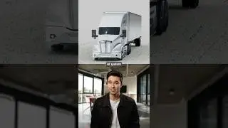 This truck drives itself across the desert 🚛 #trendingshorts #ai #future #technology #trucking