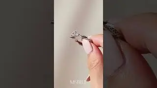 Twist Vine Princess-Cut Moissanite Engagement Ring