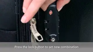 Как установить код на чемодане - How to set new code on the suitcase