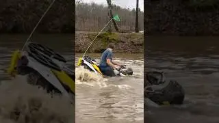 Bro just trying to sink his Renegade 🤣 #canam #xmr #atv