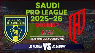 Al Taawon vs Al Qadisiyah Live Scores | 2025-26 Saudi Pro League - Round 7