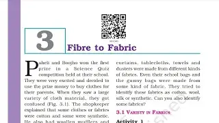 Fiber To Fabric class 6 Part 2 English +  हिंदी में