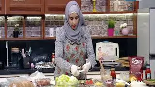 أكلة بيتى مع مروة الشافعى | فطيرة البيتزا بالجلاش - برج اللحمة - مشروب مياه المحيط