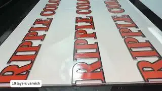 UV printer Varnish/Glossary VS. Matt effect on the acrylic#uvprinter