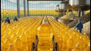C&Oacute;MO se HACE el ACEITE de GIRASOL 🌻 | MILLONES de LITROS PROCESADOS
