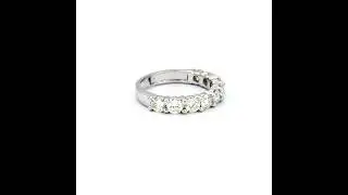 PRONG SETTING ROUND HALF ETERNITY DIAMOND RING - ABELINI