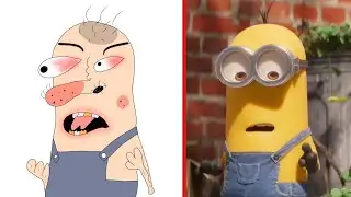 MINIONS : THE RISE OF GRU Funny Drawing Meme | Minions Movie Clip 
