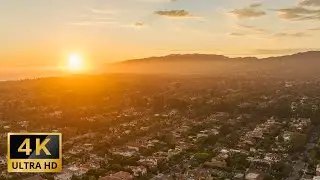 Drone Footage 2022 (4K) Santa Monica - Brentwood - Malibu - Pacific Coast Highway - Getty Villa