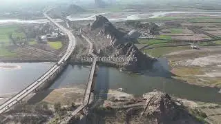 Chiniot hills Chenab river drone 4k video 2025