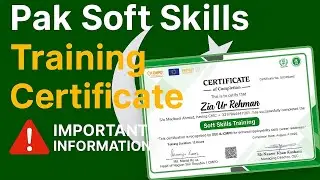 Pak soft skills training certificate OEC by govt of Pakistan important Alert overseas employment 