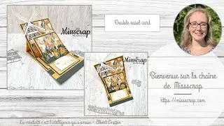 Live FB #113: Double easel card / carte double présentoir