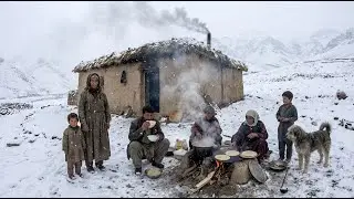 Life During Heavy Snowfall in a Afghan Village | Cooking Chicken & Daily Routine | Retold Story