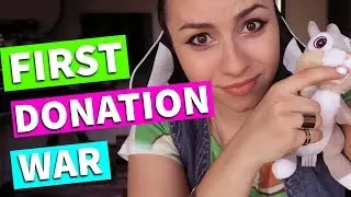FIRST DONATION WAR l Twitch Live Stream Reaction!!!