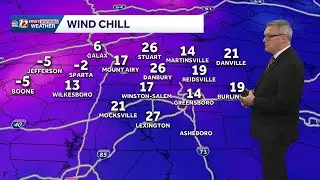 Cold winds bring frigid weather to North Carolina | Mountain snow continues Monday