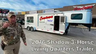 Отличный алюминиевый прицеп для перевозки лошадей! Модель Shadow Three Horse 2016 года с жилым от...
