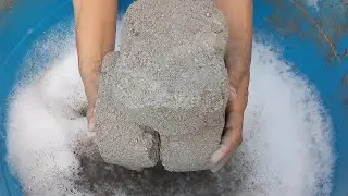 Concrete Texture Dusty Smashing in water 💦 PASTE PLAY 🤤@softnoisesmashingasmr