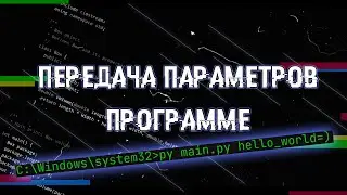 ПЕРЕДАЧА ПАРАМЕТРОВ ПРОГРАММЕ НА #PYTHON ДО ЕЁ ЗАПУСКА, ARGV