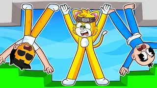 ¡ROBLOX PERO MI CUERPO CRECE CADA SEGUNDO! | 2 NOOBS VS CARRERA DE OBSTACULOS