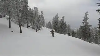 Whitecrane Taichi skiing: Battling 50+ mph mountain gusts