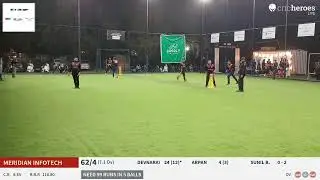Live Cricket Match | TCS LTD. vs MERIDIAN INFOTECH | 15-Feb-24 09:49 PM 8 | ISHAN TECHNOLOGIES PRESE