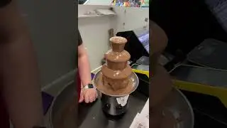 Мастер класс для сотрудника по включению фонтана #chocolate