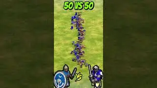 50 Legionaries vs 50 Champions (AoE2) #Shorts #aoe2dlc #ageofempires #aoe2 #romans