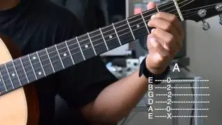 A Major Guitar Chord Demonstration