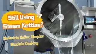 Central Kitchen Must-Have！Tilting Mixer Kettles with Agitator for Commercial or Industrial