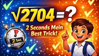 Square Root Trick | Maths Trick | Vedic Maths | Best Mental Maths Trick|