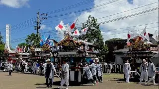 令和７年　豊原神社 夏季大祭 本宮　炎天下のお発ち