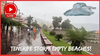 🔴LIVE: STORM hits Tenerife- New Years Day WASH OUT ☔️ Roads turned into RIVERS! Canary Islands🇮🇨