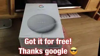 FINALLY GOT MY FREE GOOGLE NEST MINI! (UNBOXING)