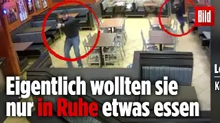 M&ouml;chtegern-R&auml;uber &uuml;berfallen Imbiss, in dem Zivil-Polizisten gerade Pause machen