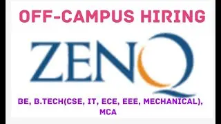 zenq off campus hiring 2020 | 2021 | 2022 batch