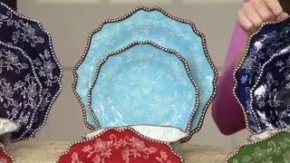 Temp-tations 24-piece Sculpted Dinnerware Service for 8 on QVC