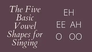 Five Basic Vowel Shapes for Singing