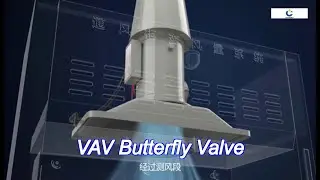 one piece molding body pp flame retardant high precision control variable air volume butterfly valve