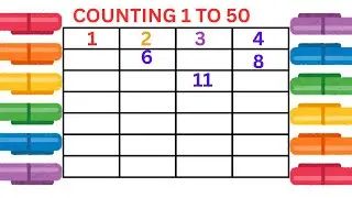 How to learn and write counting in 1 to 50 ||@AyatABCStudio|| counting 1 to 50 || Trace one to fifty