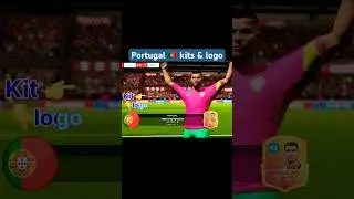 Portugal 🇵🇹 kits and logo DLS 25 #dls25 #dls #portugal #shorts #shortsfeed #ronaldo #trending #cr7