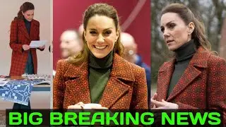ROYALS IN SHOCK! Princess Kate brightens in orange wool cloak as she praises Welsh fashion sector
