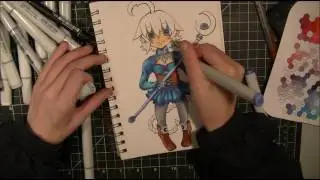 Chibi Steampunk Larc || Copic Marker