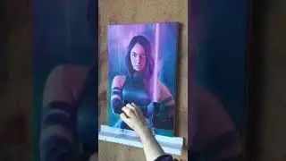 Psylocke X-Men Oil Painting Work in Progress/ fred.ian