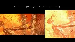 Terminator 2 (1991) Widescreen (Blu-ray) vs Fullscreen (Laserdisc) Nightmare scene