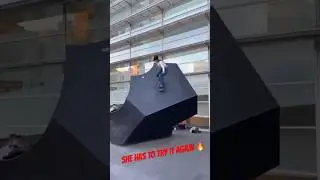 Daniela Terol giving it all at MACBA! Don&rsquo;t you wanna see she doing it? #skate #skateboarding #macba