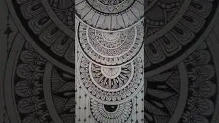 semi circle mandela art #ytshorts #drawing #shortsfeed #art #design