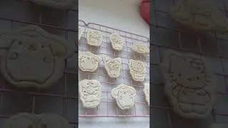 Sanrio Cookies! #sanrio #kawaiii #cinnamoroll #cookies #aesthetic #baking #anime #kawaiianime
