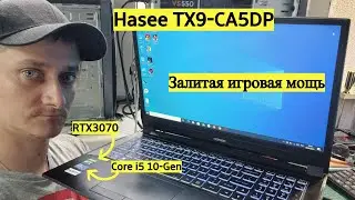Hasee TX9-CA5DP, залитый игровой ноутбук успешно отремонтирован!