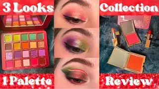 3 Looks 1 Palette and Collection Review! 🎄 Cosmic Brushes Tis The Season