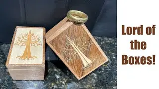 Lord Of the Rings Box with Wooden Inlay